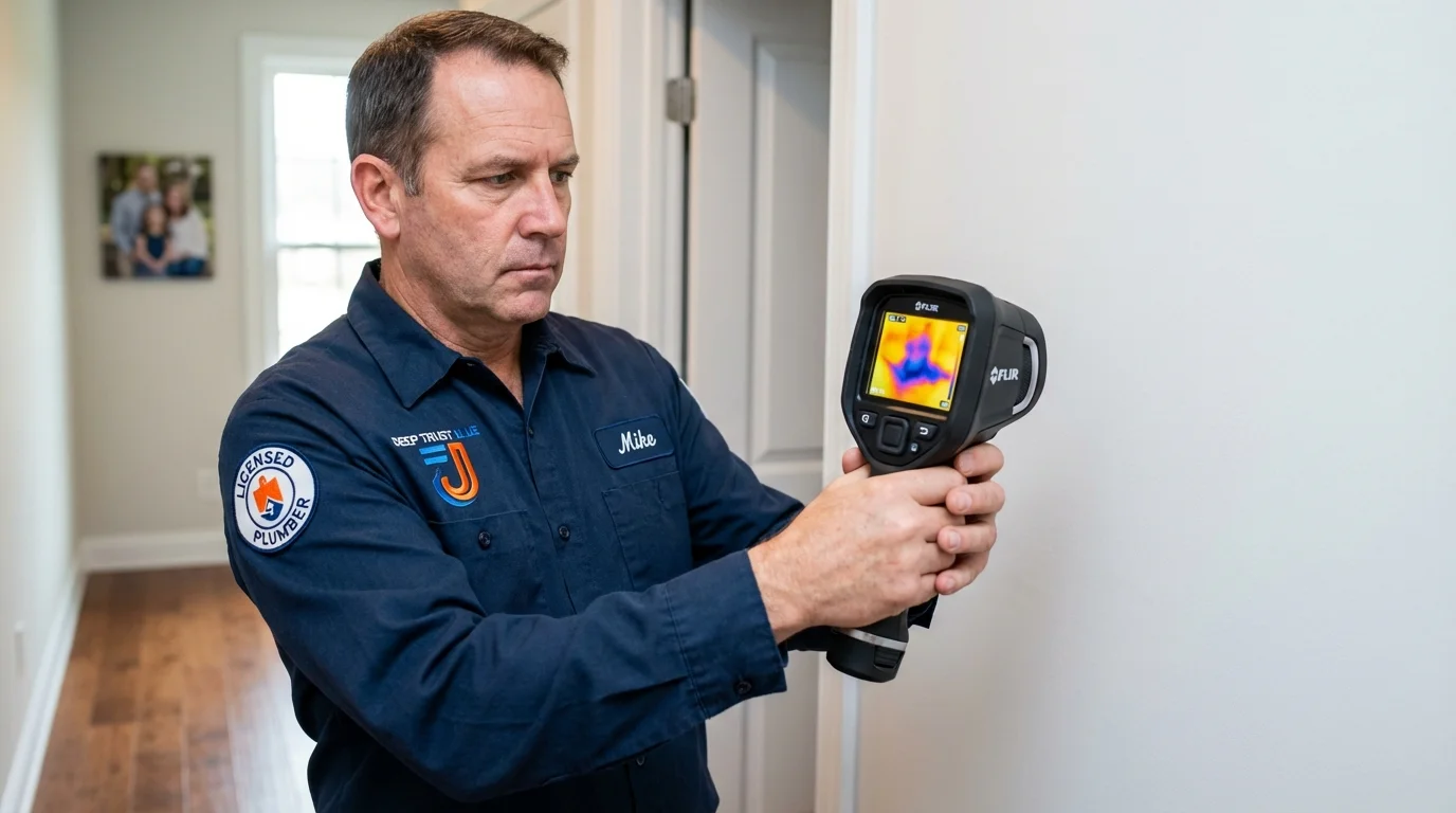 Thermal imaging leak detection by Johns Plumbing LLC in Baltimore